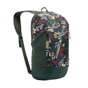 MOCHILAS QUECHUA 10LT CON BOLSILLO - COLOR VERDE FLOREADO